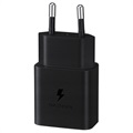 Samsung Snabb Reseladdare & USB-C Kabel EP-T1510XBEGEU - 15W - Svart
