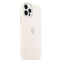 iPhone 12/12 Pro Apple Silikonskal med MagSafe MHL53ZM/A - Vit
