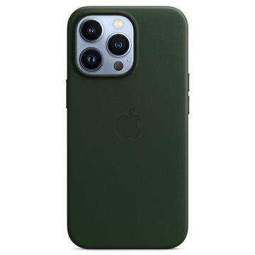 iPhone 13 Pro Apple Läderskal med MagSafe MM1G3ZM/A - Sequoiagrön