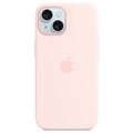 iPhone 15 Apple Silikonskal med MagSafe MT0U3ZM/A - Ljusrosa
