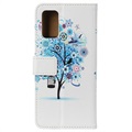 Glam Series Samsung Galaxy S20 FE Plånboksfodral - Blommande Träd / Blå