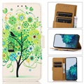 Glam Series Samsung Galaxy A53 5G Plånboksfodral - Blommande Träd / Grön