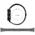 Samsung Galaxy Watch4/Watch4 Classic Glam Armband i Rostfritt Stål - Svart