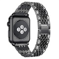 Apple Watch Series 7/SE/6/5/4/3/2/1 Glam Armband - 41mm/40mm/38mm - Svart