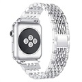 Apple Watch Series 7/SE/6/5/4/3/2/1 Glam Armband - 41mm/40mm/38mm - Silver