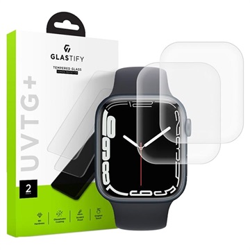 Glastify UVTG+ Apple Watch Series 7 Skärmskydd - 45mm - 2 St.