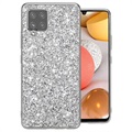Glitter Series Samsung Galaxy A42 5G Hybrid Skal - Silver