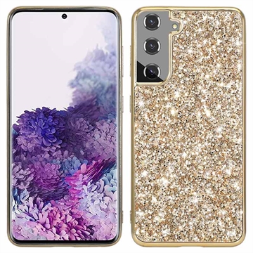 Samsung Galaxy S21 FE 5G Glitter Series Hybrid Skal - Guld