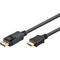 Goobay DisplayPort till HDMI-kabel - UHD, 4K @ 60 Hz - 1m