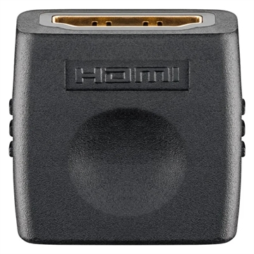 Goobay HDMI 2.0 Adapter - Guldpläterad - Svart
