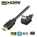 Goobay High Speed HDMI-Kabel med Ethernet - Vinklad 90° - 1m