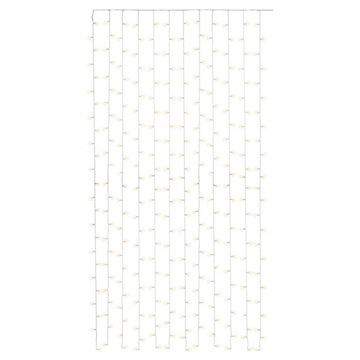 Goobay LED-ljusridå med timer - 300 LED-lampor - varmvit