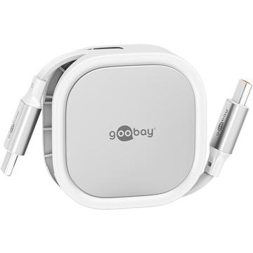 Goobay utdragbar USB-C-kabel - 1m, 15W