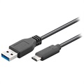Goobay USB 3.0 / USB Type-C Kabel - 0.5m - Svart
