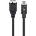 Goobay USB-C-kabel - USB-C/Micro USB 3.0 - 0,6 m - Svart