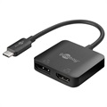 Goobay USB-C till DisplayPort/HDMI Adapter - Svart