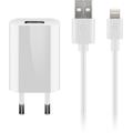 Goobay USB-laddare med Lightning-kabel - MFi-certifierad - Vit