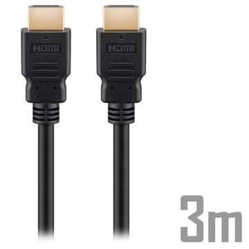 Goobay Ultra High Speed HDMI 2.1 8K Kabel - 3m - Svart