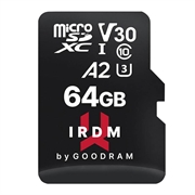 Goodram IRDM MicroSDXC minneskort klass 10 UHS-I/U3 - 64GB