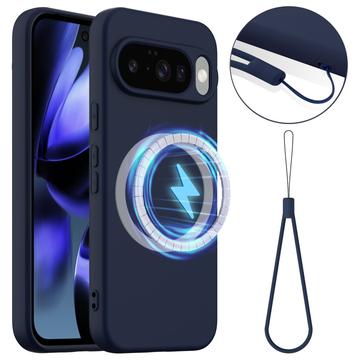 Google Pixel 10 Liquid Silikonskal - MagSafe-kompatibelt - Mörkblå