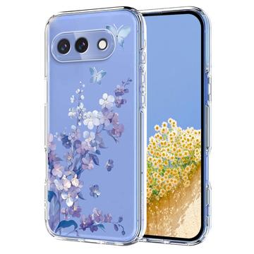 Google Pixel 10a Blommigt TPU-skal - Lila