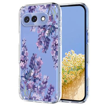 Google Pixel 10a Blommigt TPU-skal - Blåregn