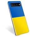 Google Pixel 6 Pro TPU-Skal Ukrainska Flaggan - Gul och ljusblå