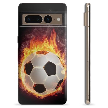 Google Pixel 7 Pro TPU-Skal - Fotbollsflamma