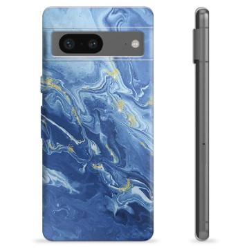 Google Pixel 7 TPU-Skal - Färgrik Marmor