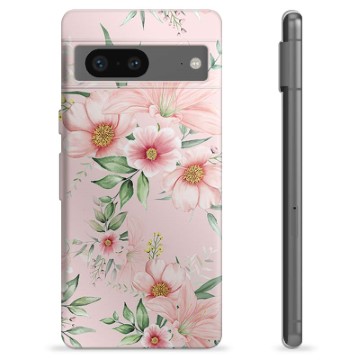 Google Pixel 7 TPU-Skal - Vattenfärg Blommor