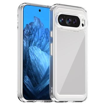 Google Pixel 9/9 Pro Anti-Shock Hybrid Skal - Genomskinlig