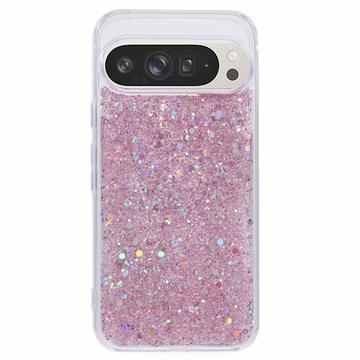 Google Pixel 9 Pro XL Glitter Flakes TPU-skal