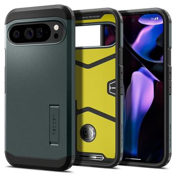 Google Pixel 9 Pro XL Spigen Tough Armor Skal - Mörk grön