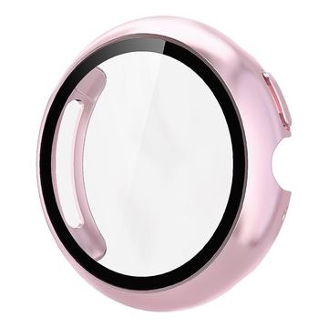 Google Pixel Watch 4 Plastskal med Härdat Glas Skärmskydd - 41mm - Rosa