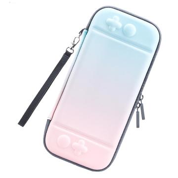 Förvaringsväska i gradientfärg för Nintendo Switch Anti-drop Portable PU Leather Protective Case