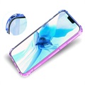 Gradient Stöttåligt iPhone 14 Pro Max TPU-skal - Blå / Rosa