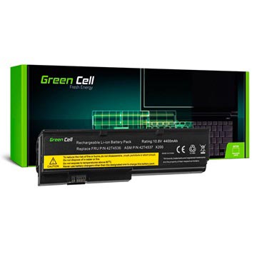 Green Cell Batteri - Lenovo Thinkpad X200, X200s, X201, X201i - 4400mAh