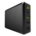 Green Cell Power Source Snabb Laddstation - USB-C PD, 3x USB - 75W