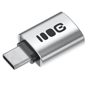 Green Cell USB-C till USB-A OTG-adapter - 480Mbps, 2.4A, 12W - Silver