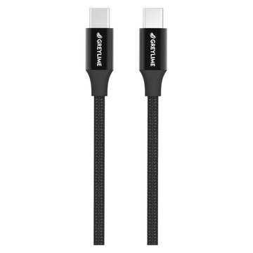 GreyLime 60W flätad USB-C / USB-C-kabel - 1 m