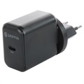 Griffin PowerBlock USB-C Väggladdare 30W - EU/UK/US - Svart