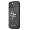 Guess 4G Big Metal Logo iPhone 13 Hybrid Skal - Svart