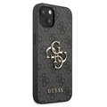 Guess 4G Big Metal Logo iPhone 13 Hybrid Skal - Svart