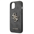 Guess 4G Big Metal Logo iPhone 13 Hybrid Skal - Svart