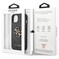 Guess 4G Big Metal Logo iPhone 13 Hybrid Skal - Svart