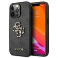 Guess 4G Big Metal Logo iPhone 13 Pro Hybrid Skal - Svart