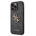 Guess 4G Big Metal Logo iPhone 14 Pro Max Hybrid Skal - Svart