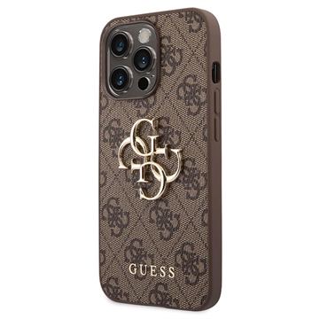 Guess 4G Big Metal Logo iPhone 14 Pro Max Hybrid Skal - Svart