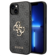 iPhone 15 Plus Guess 4G Big Metal Logo Hybrid Skal