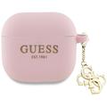 AirPods 4 Guess 4G Charm Silikonskal - Rosa